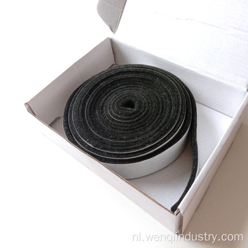 Carbon Anti-hoge temperatuur Fiber Black Felt Strip